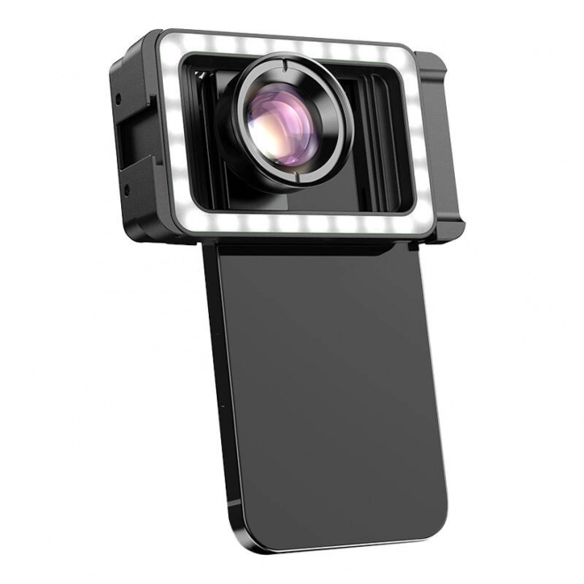 Mobiele macro-objectief met LED-diode