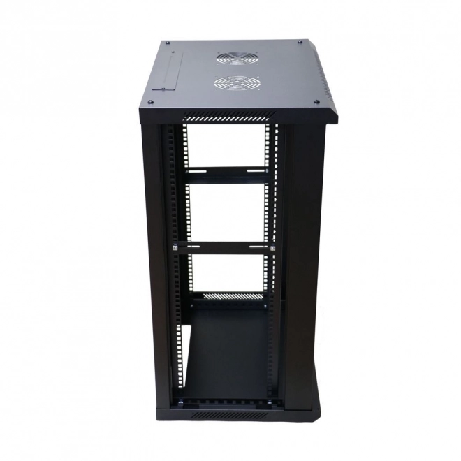 Black Wall-Mounted Rack Cabinet 18U 600x600mm