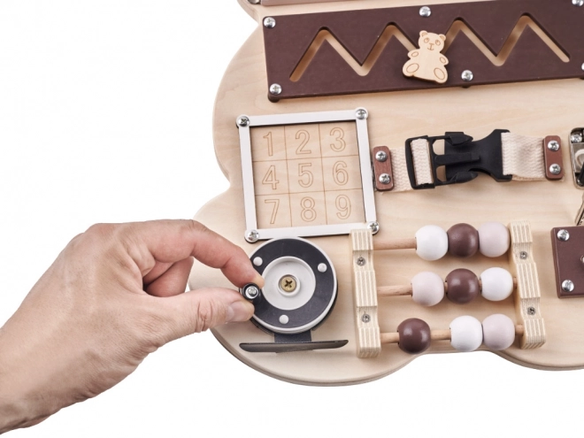 Montessori sensorisch bord - teddybeer