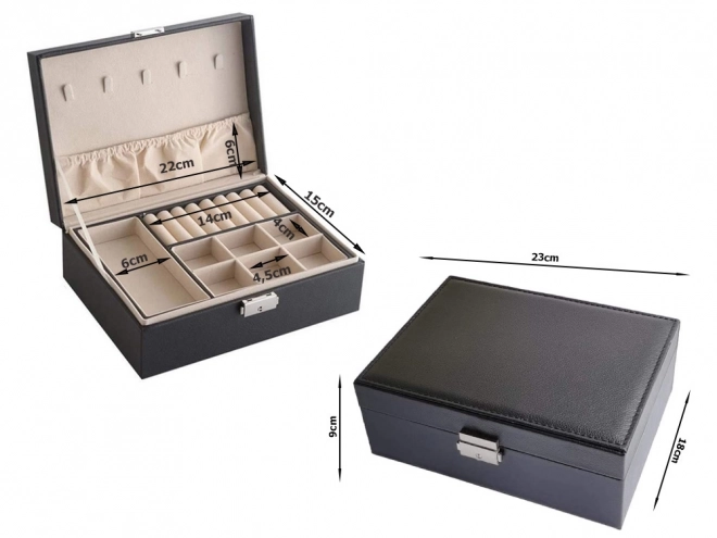 Organizer kist sieradendoos elegante doos voor sleutels