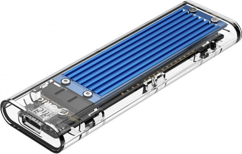 Orico behuizing voor M.2 NVMe-SSD met USB‑C 3.1 Gen 2, 10 Gb/s (blauw)
