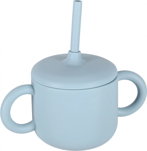 Training cup with straw for easy drinking
