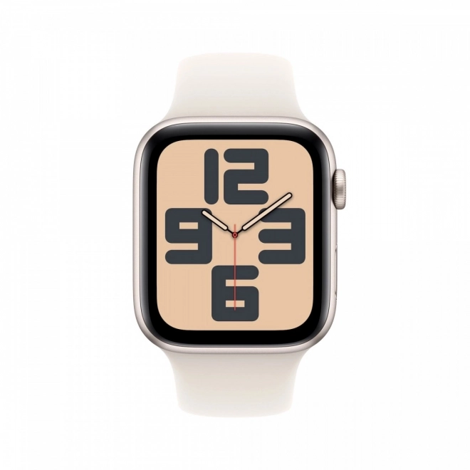 Apple Watch SE GPS met aluminium kastje 40 mm in maanlicht met M/L sportband