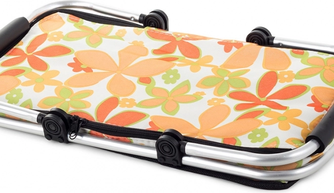 Thermo opvouwbare picknickmand met bloemmotief – oranje