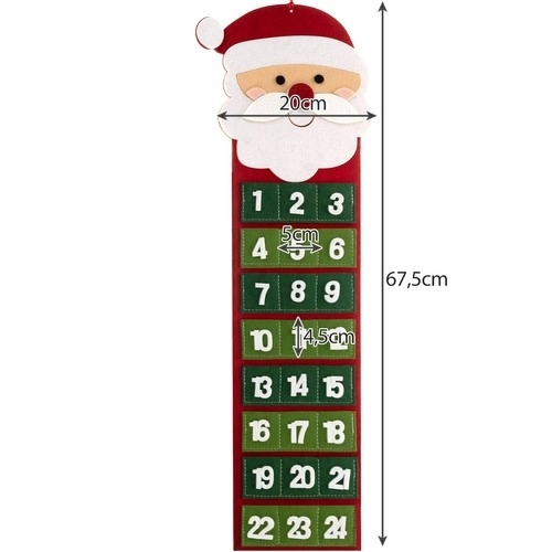 Hangende adventskalender Ruhhy 22252