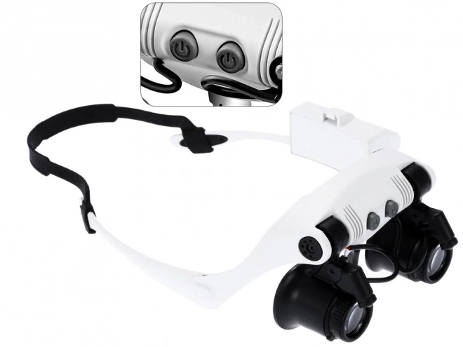 LED Head Magnifier with Interchangeable Lenses