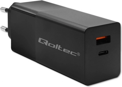 Qoltec GaN Power Pro oplader zwart