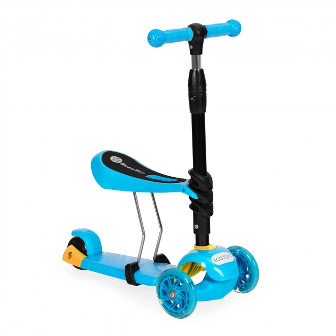 Trottinette d'équilibre à trois roues coccinelle 5 en 1 LED
