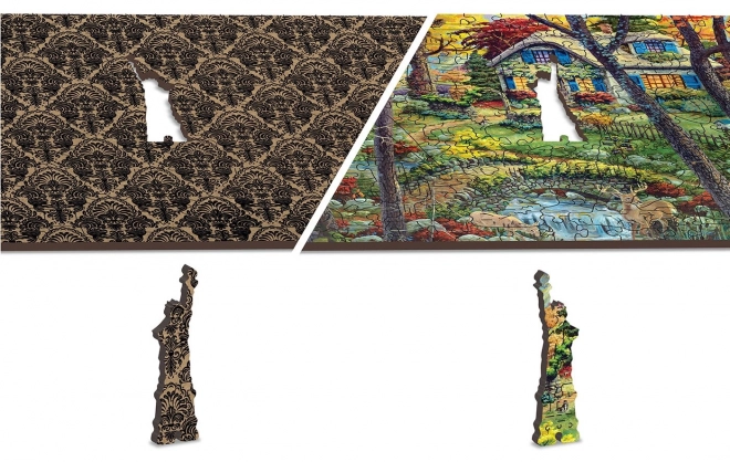 Puzzle en bois Chalet en forêt de WOODEN CITY