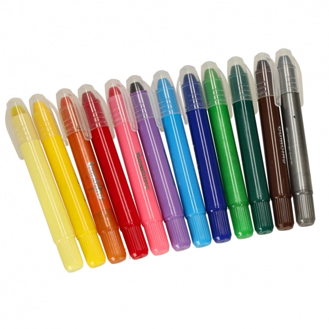 Uitschuifbare waskrijtjes Bambino - 12 stuks