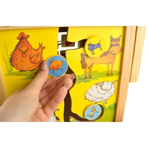 Wooden Push Walker and Educational Cube for Kids