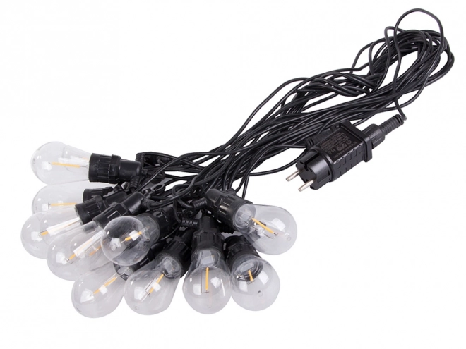 LED-Gartenlichterkette mit 10 Lampen