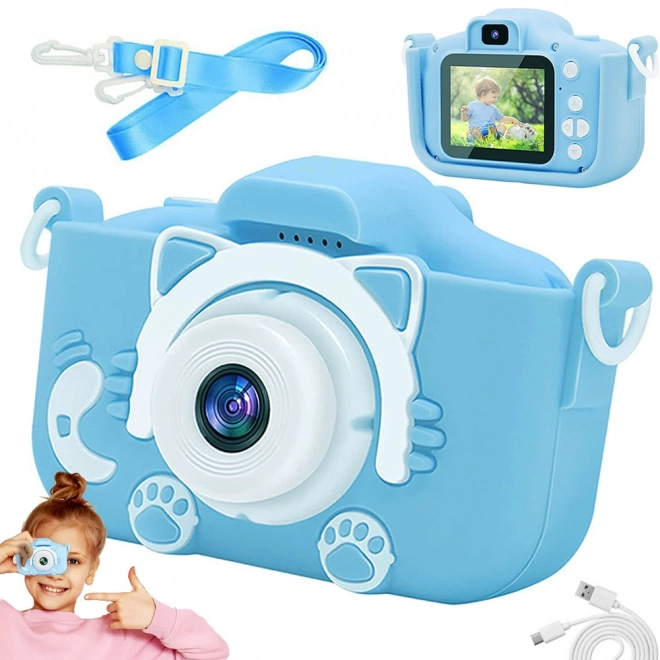 Digitale camera voor kinderen met katje