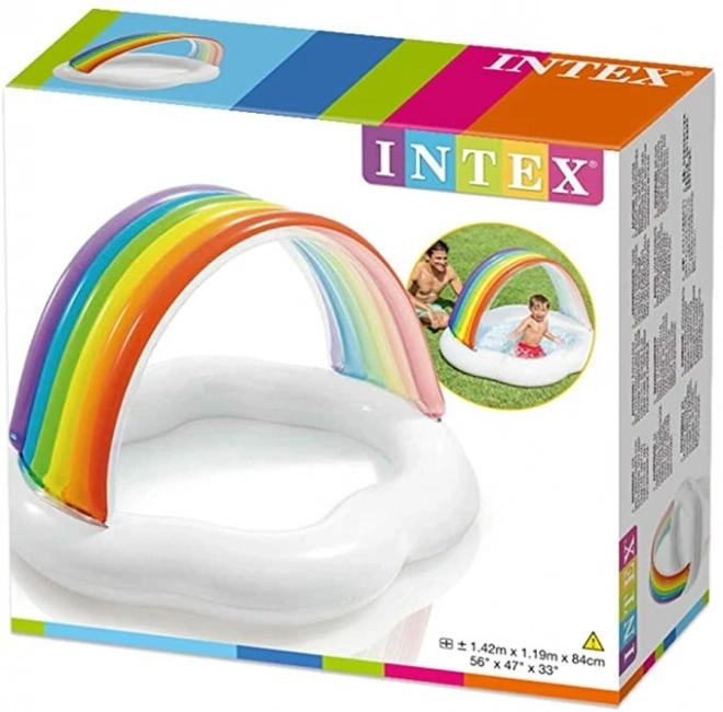 Kinderzwembad regenboog 142 x 119 x 84 cm