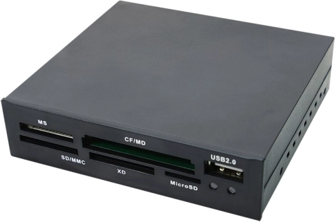 Interner USB-2.0-Speicherkartenleser für 3,5″-Schacht
