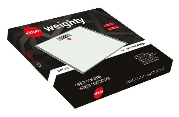 Balance de salle de bains électronique ELDOM GWO250 LCD noire