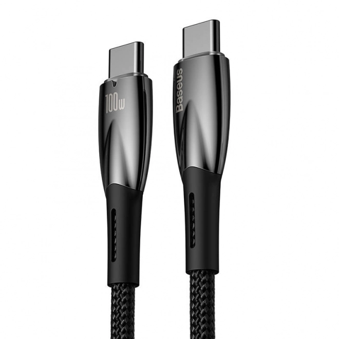 Baseus Glimmer USB-C zu USB-C Kabel 100W 1m schwarz