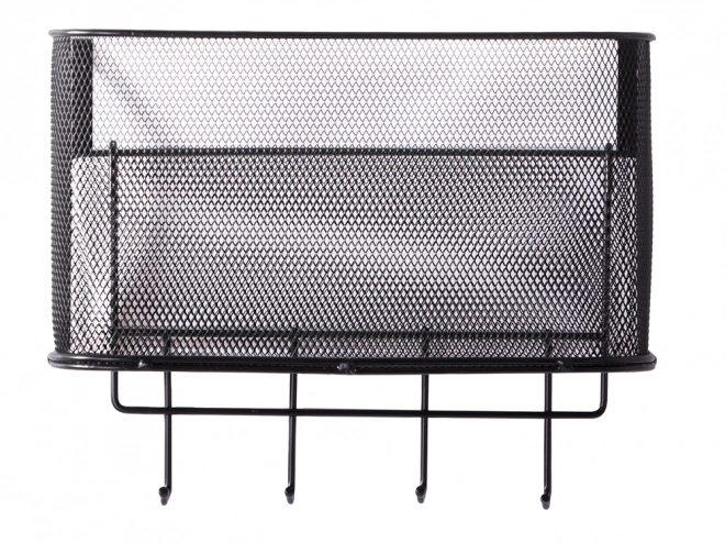 Metallkorb Türorganizer mit Haken