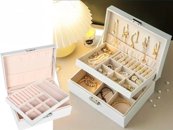 Elegant Jewelry Box Organizer with Key