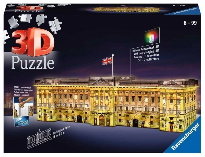 Lichtgevende 3D-puzzel nachteditie Buckingham Paleis