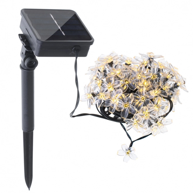 Zonnebloem Tuinverlichting 7m 50LED warm wit