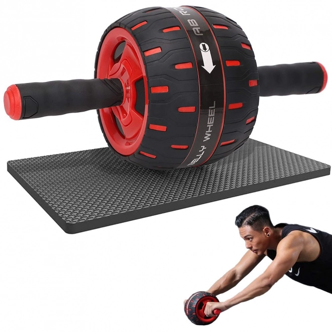 Exercices abdominaux sur roues + tapis