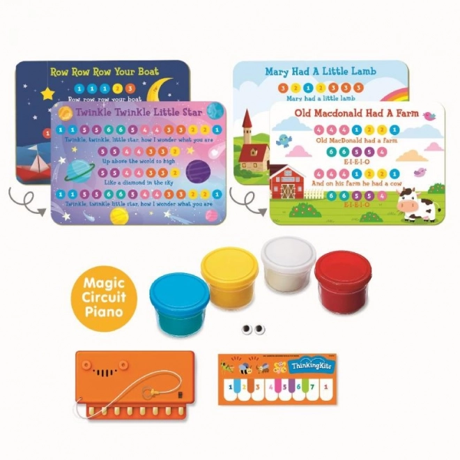 Kinderen piano van klei 4M