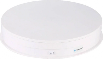 Plateau tournant photographique électrique PULUZ 30 cm USB blanc