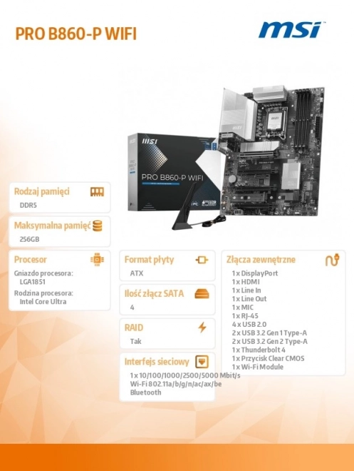 Moederbord PRO B860-P WIFI