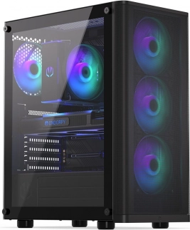 ENDORFY Ventum 200 ARGB boîtier PC gaming avec verre trempé et airflow exceptionnel