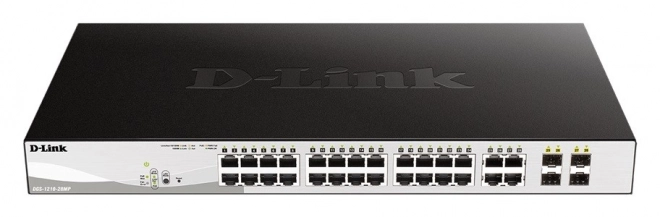 Schakelaar DGS-1210-28MP met 24 GE PoE+ en 4 SFP-poorten