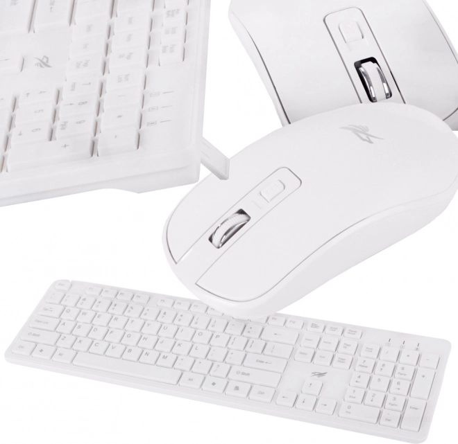 Wireless keyboard and mouse set with quiet operation and numeric keypad – USB