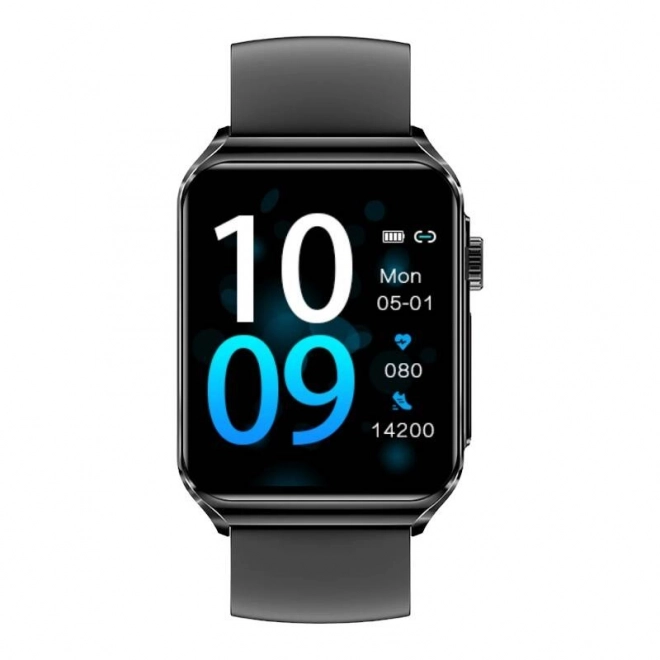 Montre intelligente BlitzWolf avec bracelet en silicone noir