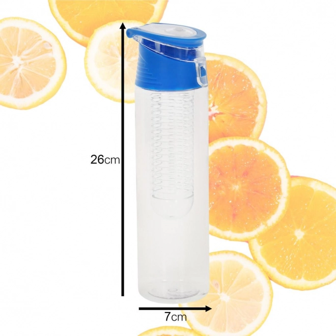 Wasserflasche mit Fruchteinsatz 800 ml – Blau
