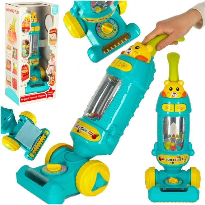 Interactieve stofzuiger voor kinderen met geluid