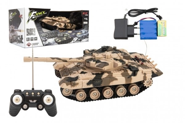 Tank télécommandé avec pack rechargeable et effets sonores