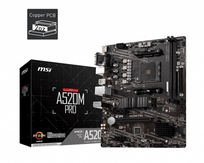 Carte mère MSI A520M PRO mATX pour AMD