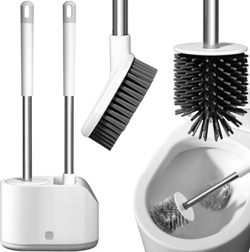 RUHHY Set of 2 Toilet Brushes with Holder