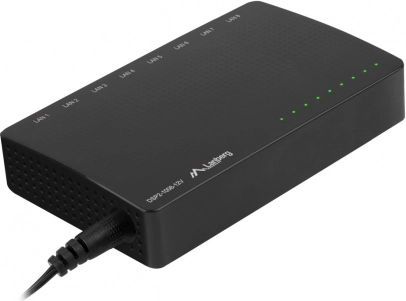 Lanberg Gigabit-Switch mit 8 Ports DSP2, Stromversorgung 12 V