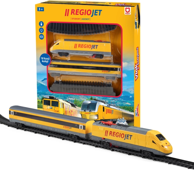 Model Train RegioJet with Light and Sound Effects