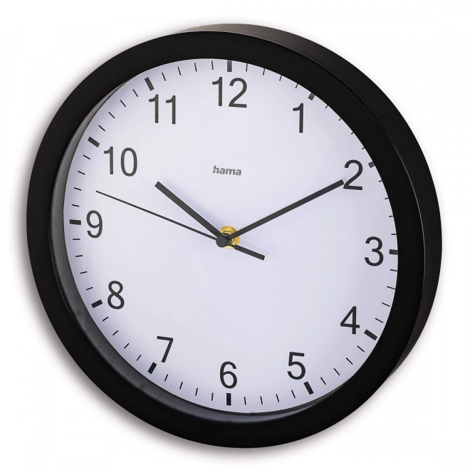 Wandklok Elba 25 cm zwart