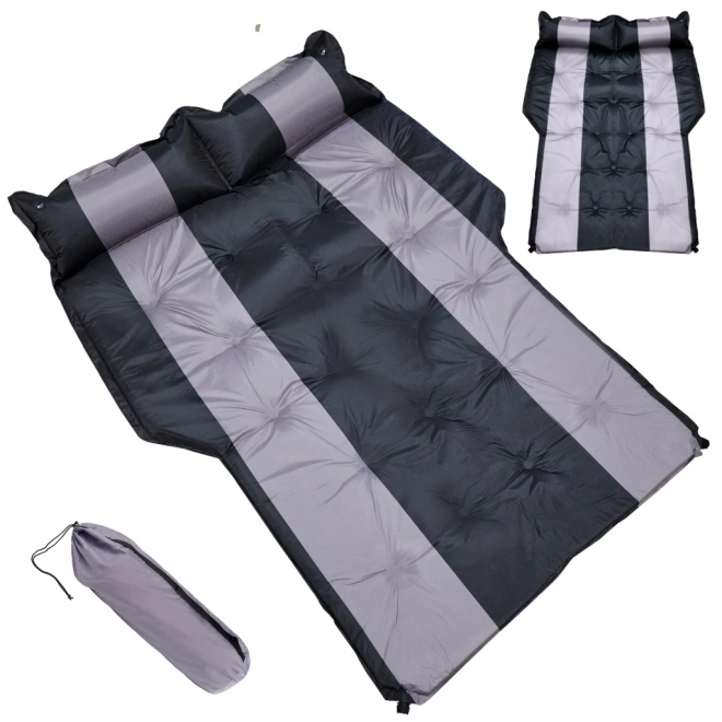 Opblaasbaar matras voor de auto 180x120cm zwart