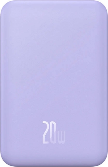 Magnetische mini‑powerbank BASEUS 5000 mAh 20W paars