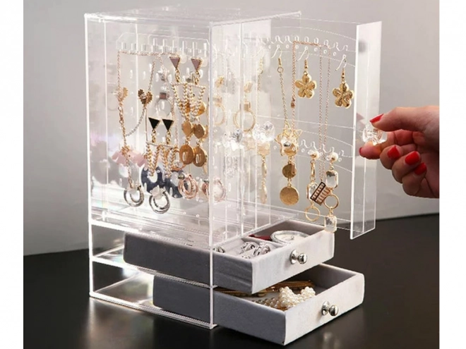 Organisateur de bijoux pour coffret, présentoir en velours