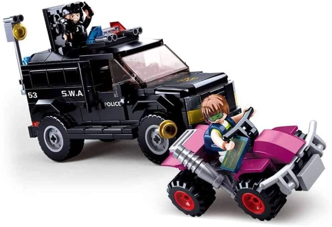Thief’s quad bike for a dramatic chase