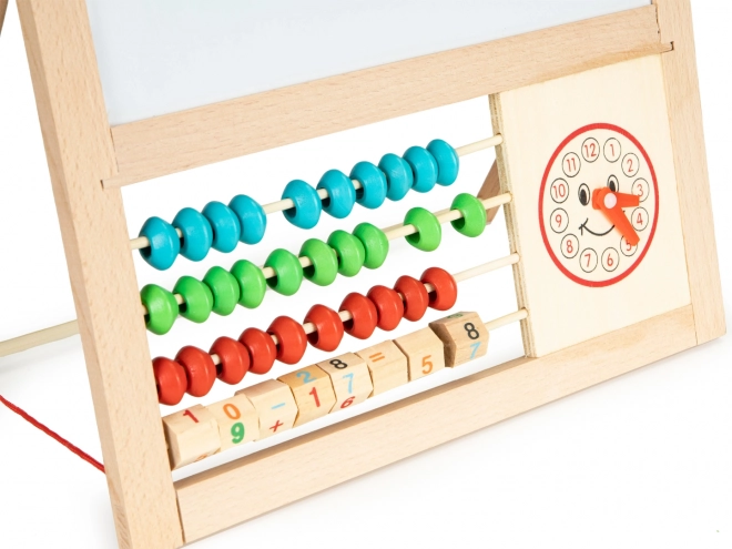 Whiteboard met magnetische cijfers en telraam