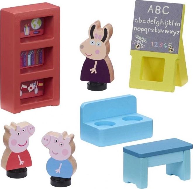 Peppa Big houten school - speelgoed
