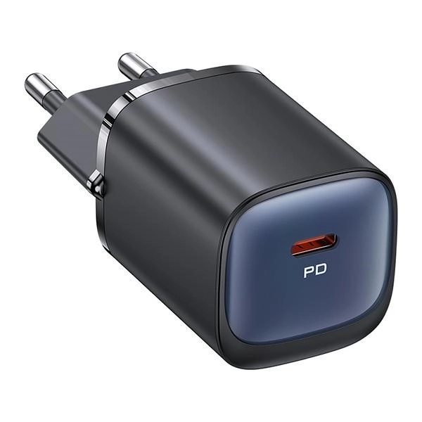 30W GaN snelle USB-C oplader zwart