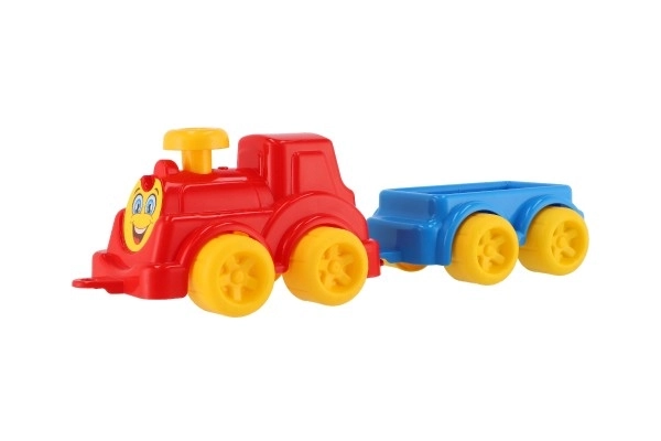 Train en plastique avec wagon détachable 41 cm
