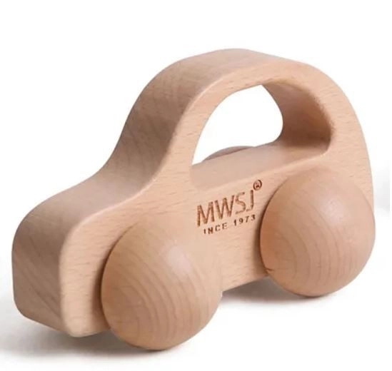 Houten speelgoedautootje sedan
